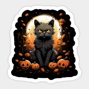 Halloween Cat Sticker